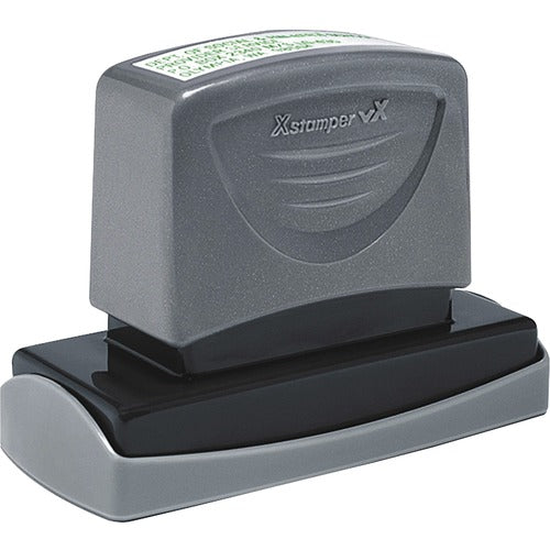 Shachihata Inc  Message Stamp,Pre-Inked,7/8"x2-3/4",1-6 Lines,37 Char