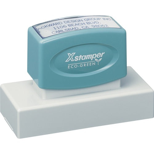 Shachihata Inc  Address Stamp,1-8 Line,43Max Chr,Xtra Lrg,1-3/16"x3-1/8"