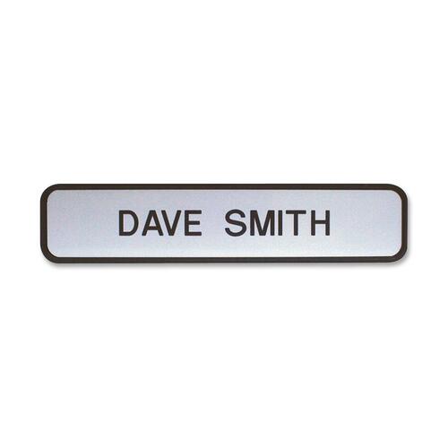 Shachihata Inc  Designer Wall Sign, 2"x8", Black Holder