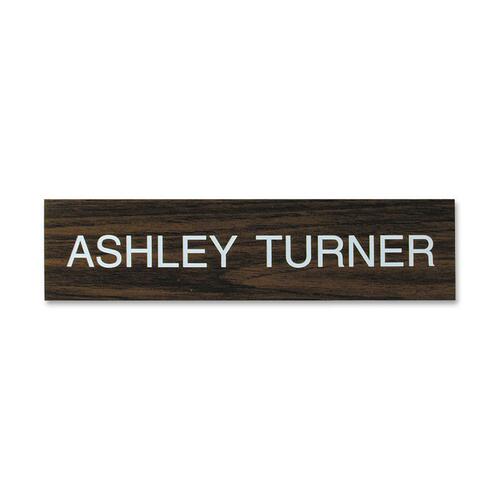 Shachihata Inc  Nameplate Only, Plastic, 2"x10"