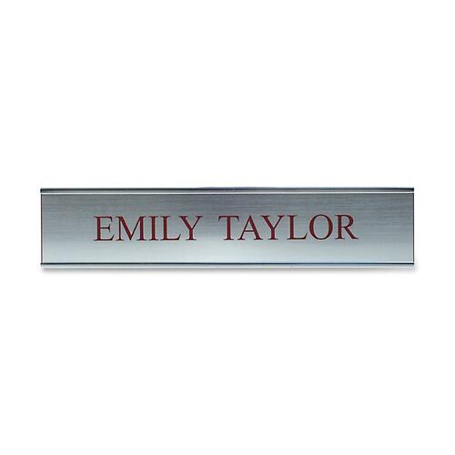 Shachihata Inc  Sign,Wall,Standard,Custom,Aluminum Frame,Plastic,2"x10",SR