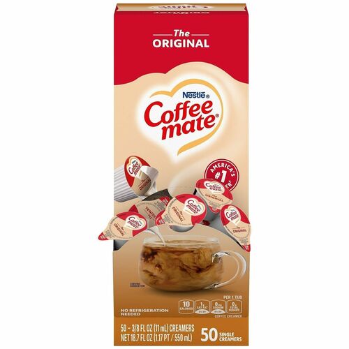 Nestle USA  Coffee Creamers,Liquid,Original,0.38oz Singles,50/BX,WE