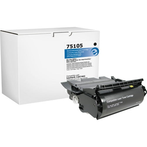 Elite Image  Toner Cartridge, f/Lexmark T630, 21000 Page Yield, Black-ELI75105