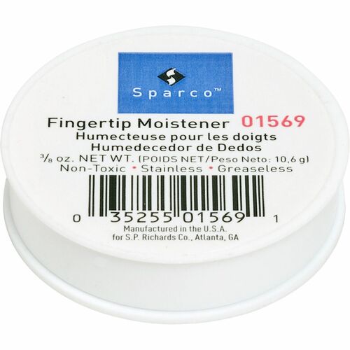 Sparco  Fingertip Moistener,Odorless,Greaseless,Hygienic,3/8 oz.
