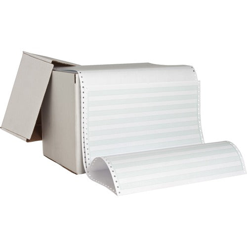 Sparco  Computer Paper,20 lb.,1Prt,14-7/8"x8-1/2",2600/CT,1/2"GN Bar