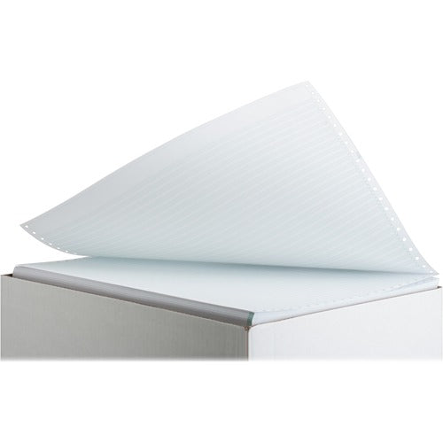 Sparco  Computer Paper,1 Part,14-7/8"x11",2700/CT, 1/6" Green Bar