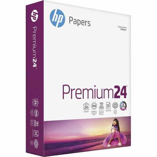 Hewlett-Packard  LaserJet Paper,24 lb.,8-1/2"x11",98 GE/112 ISO,500/RM,WE-HEW112400