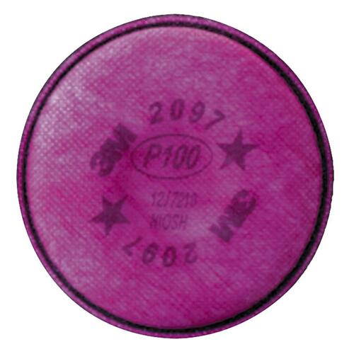 3M  Particulate Filters, w/ Carbon Layers, 2/PK, Purple