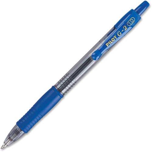 Pilot  Gel Pens,Retractable,Refillable,Bold Pt,CL Barrel/BE Ink