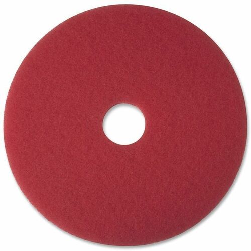 3M  Buffer Pad, Removes Scuff Marks, 20", 5/CT, Red