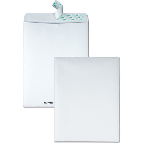 Quality Park  Tech-No-Tear Envelope,Paper Side Out,10"x13",100/BX,White