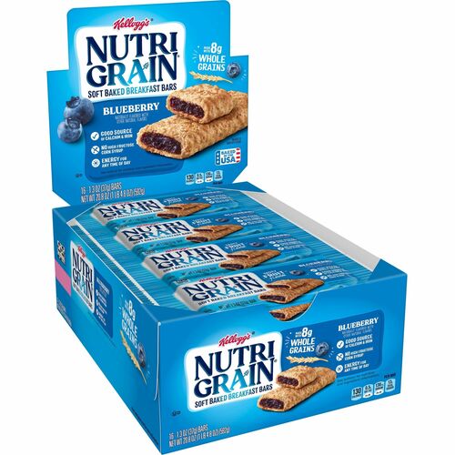 Keebler Co.  Nutrigrain Cereal Bars,Low Fat,1.3 oz.,16/BX,Blueberry