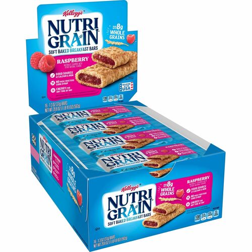Keebler Co.  Nutrigrain Cereal Bars,Low Fat,1.3 oz.,16/BX,Raspberry