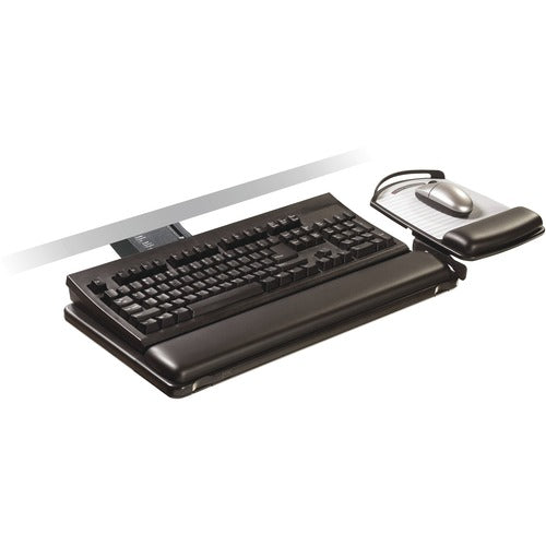 3M  Keyboard Tray,Adjustable,23" Track,19-1/2"x10-1/2",Black