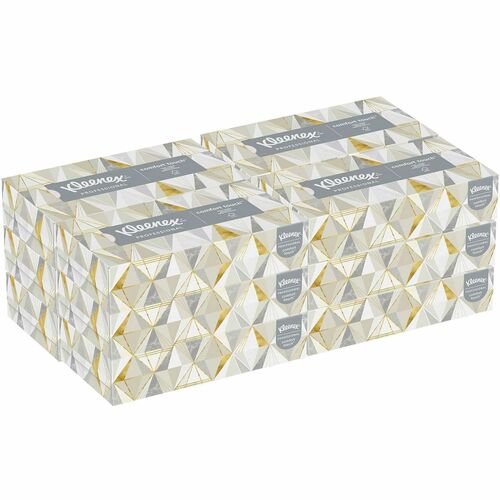 Kimberly-Clark Professional  Facial Tissue,2-Ply,Flat Box,125/BX,12BX/CT,WE