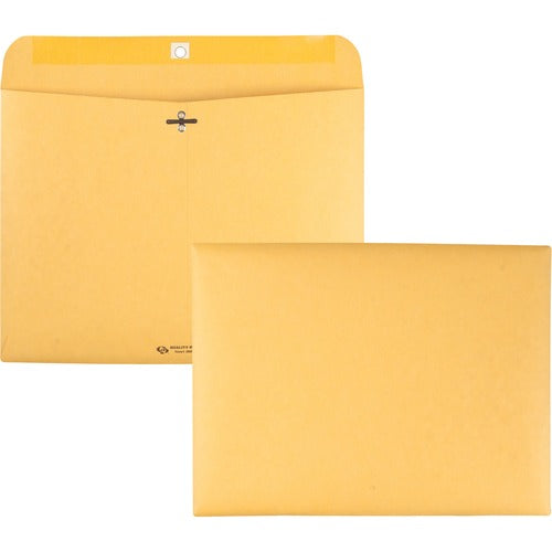 Quality Park  Clasp Envelopes, Side-Open, 28 lb., 9"x12", 100/BX, Kraft