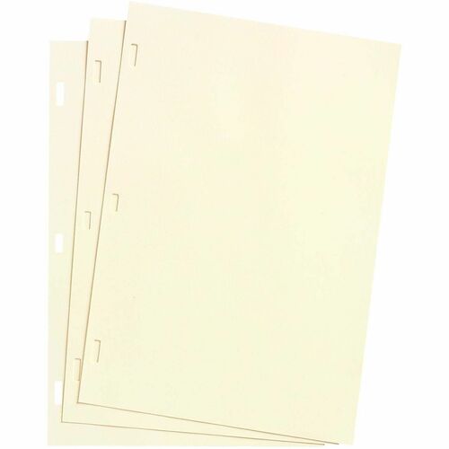Wilson Jones  Plain Ledger Paper, 11"x8-1/2", 100/BX, Ivory Super Linen