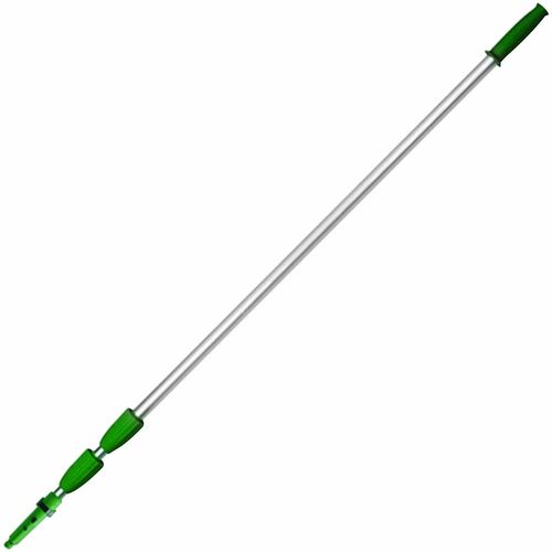 Unger  Telescopic Pole,3 Section Ext,Ergonomic Grip,18',Green