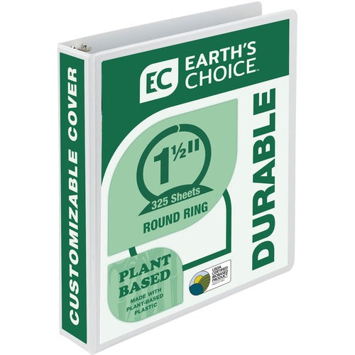 Samsill  View Binder, 1-1/2" Capacity, 8-1/2"x11", White