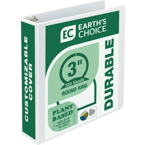 Samsill  View Binder, 3" Capacity, 8-1/2"x11", White