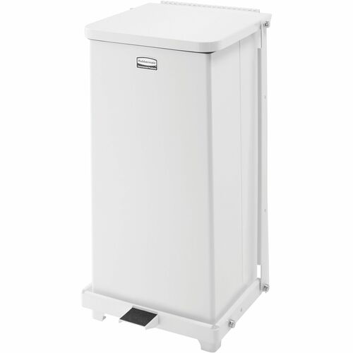 Rubbermaid Commercial Products  Waste Receptacle,Step,Steel,6.5 Gal,10.5"x10.5"x20.5",WE