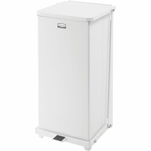 Rubbermaid Commercial Products  Waste Receptacle,Step,Steel,13 Gal,12.5"x12.5"x27",WE