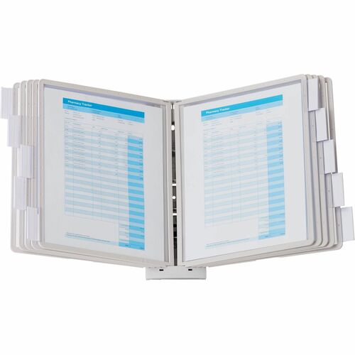 Durable Office Products  Wall Reference System, 20 Sht Capacity, Gray