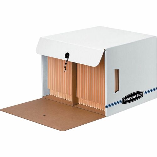 Fellowes  Front Lid File Boxes,Ltr,15-1/4"x13-1/2"x10-3/4",12/CT,WE/BE-FEL00061