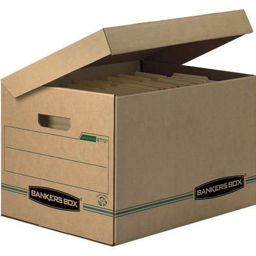 Fellowes  Recycled Stor/File, Ltr/Legal, 12"x15"x10", 12/CT, Kraft/GN-FEL12772