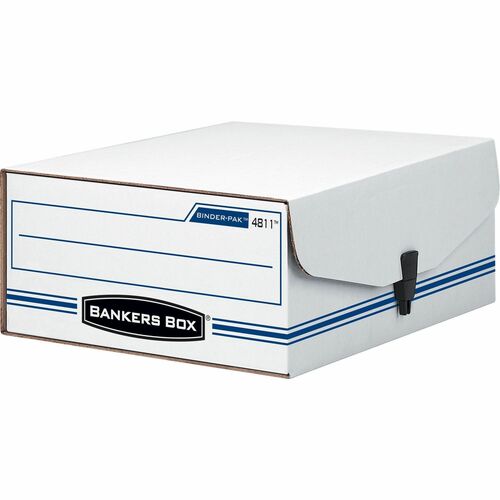 Fellowes  Storage File Box, Snap Close, 9-1/8"x11-3/8"x4-3/8", WE/BE-FEL48110