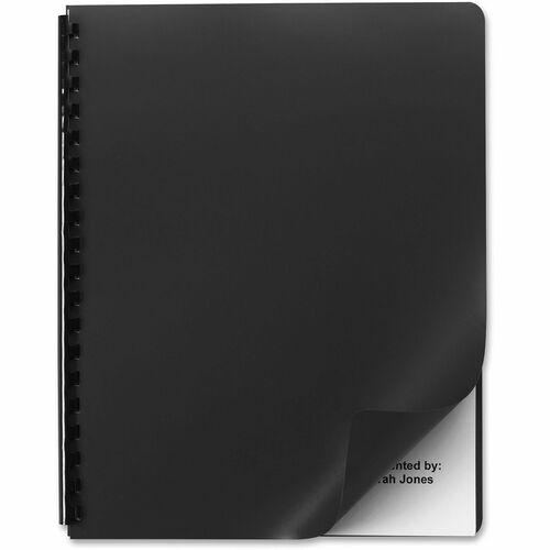 GBC  Binding Covers, Round Corners, 8-3/4"x11", 25/PK, Black-GBC25703