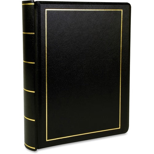 Wilson Jones  Minute Book, 250-Sheet Capacity, 8-1/2"x11", Black