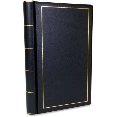 Wilson Jones  Minute Book, 250-Sheet Capacity, 14"x8-1/2", Black
