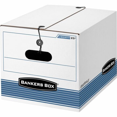 Fellowes  Storage Boxes, Ltr/Lgl, 12"x15-1/2"x10-1/4", 12/CT, WE/BE-FEL00025