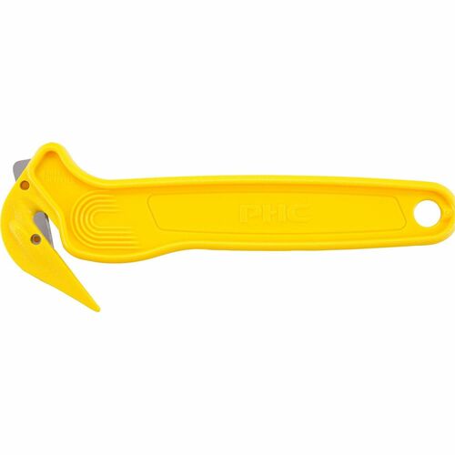 Pacific Handy Cutter  Film Cutter, w/ Tape Splitter, Disposable, Yellow