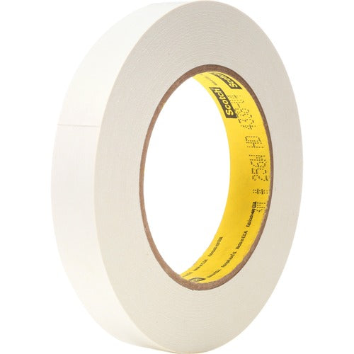 3M  Flatback Tape, 3/4"x 60 Yards, 3" Core, White
