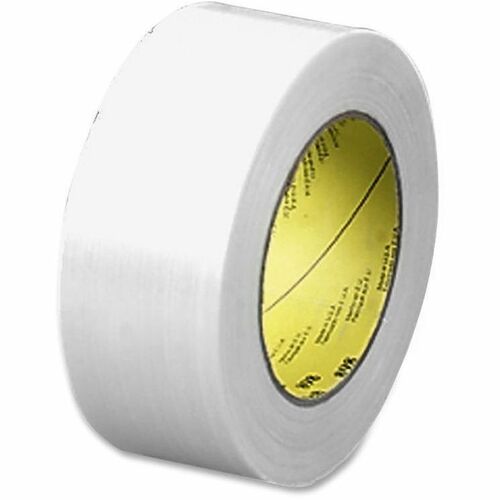 3M  Filament Tape, 3" Core, 1/2"x60 Yards, Clear