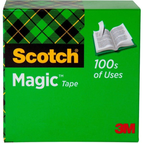 3M  Magic Tape, 1" Core, 1"x1296", 1 Roll, Transparent