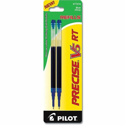 Pilot  Ink Refill, for RT Pens, Extra-Fine Point, 2/PK, Blue