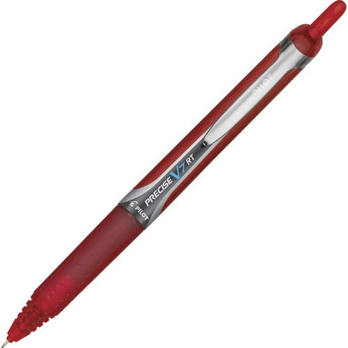 Pilot  Rollerball Pen, Retractable, 0.7mm,Fine Point, RD Barrel/Ink