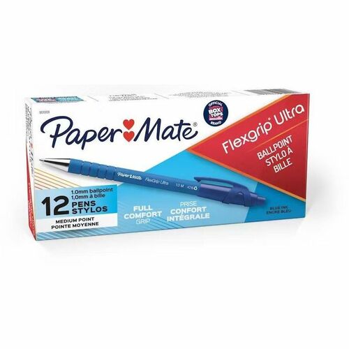 Paper Mate  Ballpoint Pen, Retractable, Medium Point, Blue/BE