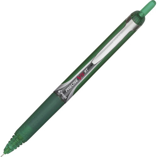 Pilot  Rollerball Pen,Retract.,.5mm,Extra Fine Pnt,GN Barrel/Ink