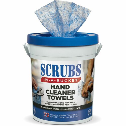ITW Pro Brands  Hand Cleaner Towels, 72 /Tub, Blue