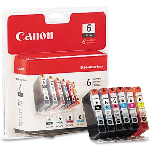 Canon  BCI-6 Ink Cartridge, 6 Colors, AST
