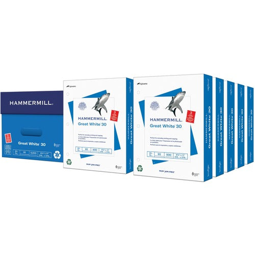 Hammermill  Copy Paper,20Lb,3HP,92 GE/102 ISO,8-1/2"x11",500/RM,10/CT,WE-HAM86702