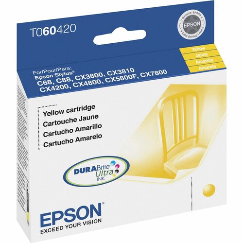 Epson  Inkjet Cartridge, Stylus C88/CX7800, 400 Page Yield, YW-EPST060420S