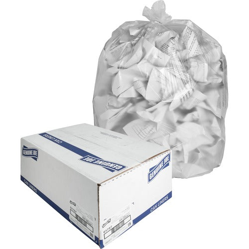 Genuine Joe  Can Liners,High Density,31-33 Gal,33"x40",50/RL,20/CT,CL-GJO01757