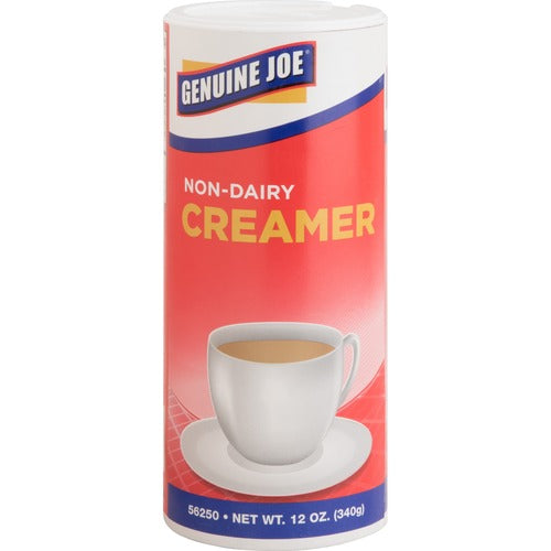 Genuine Joe  NonDairy Creamer, Powdered, Canister, 12 oz., 3/PK-GJO56250