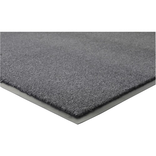 Genuine Joe  Indoor Mat, Moisture Absorbent, Vinyl Back, 4'x6', Charcoal-GJO56462