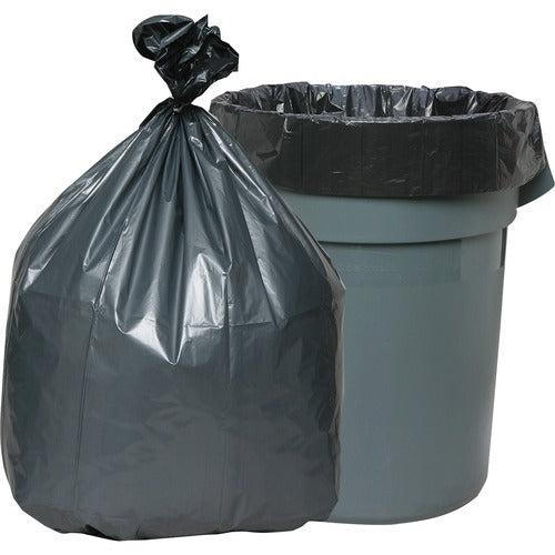 Genuine Joe  Can Liners f/Trash,31-33Gal,1.35mil,33"x40",100/CT,Black-GJO70341